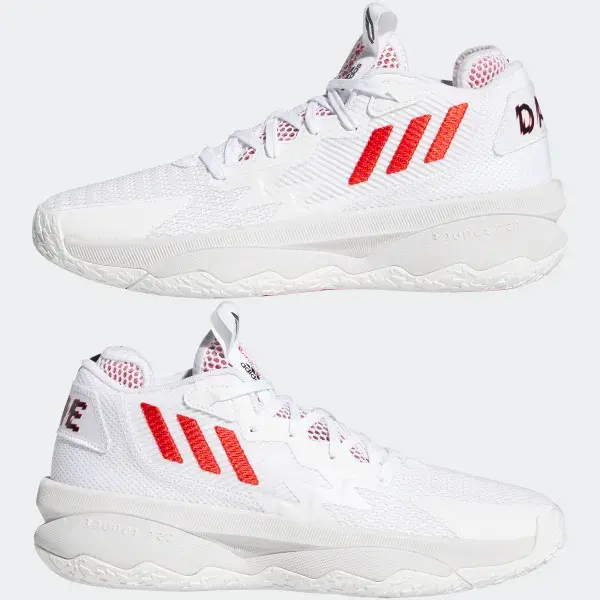 Alternative view of Giày Adidas Dame 8 'White Red' GY0384