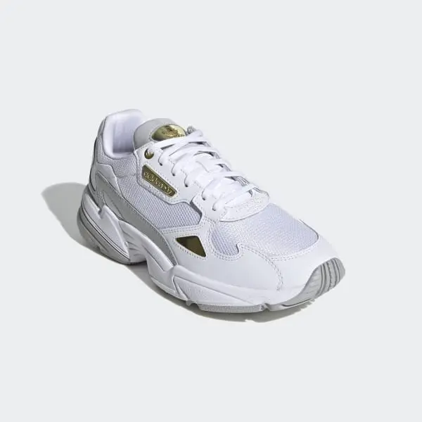 Alternative view of Giày Adidas Wmns Falcon 'White Gold Metallic' FV5091