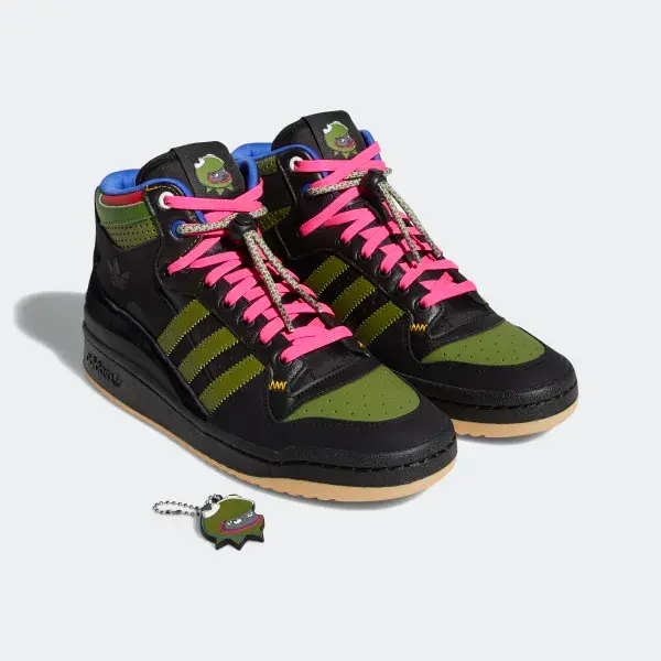 Giày Adidas Forum Mid RT Hebru Brantley 'Black' GZ4396 - Ảnh 4