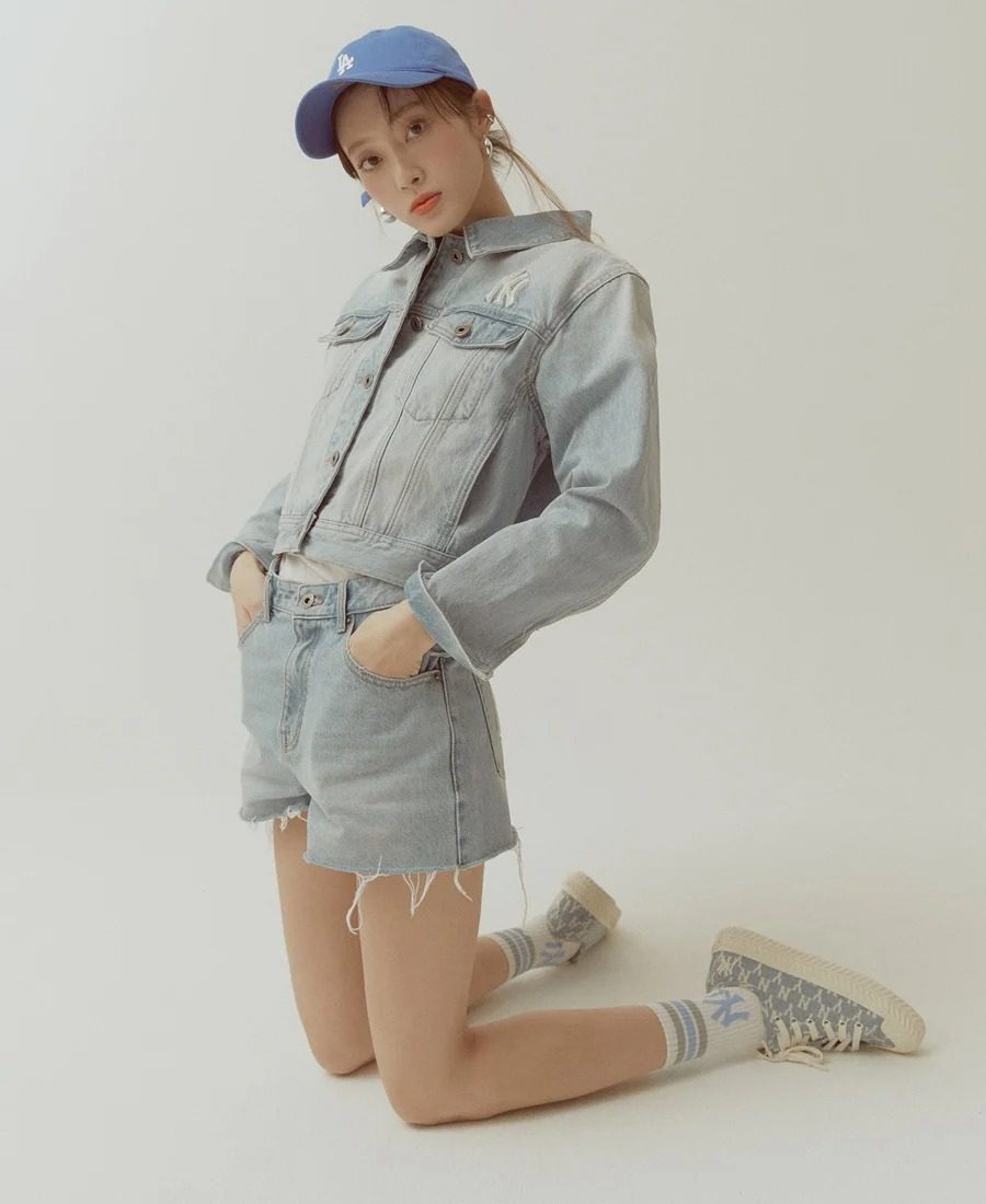 Giày MLB Playball Mono Denim New York Yankees 32SHPM111-50U - Ảnh 7