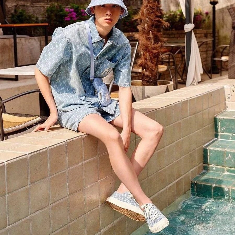 Giày MLB Playball Mono Denim New York Yankees 32SHPM111-50U - Ảnh 6