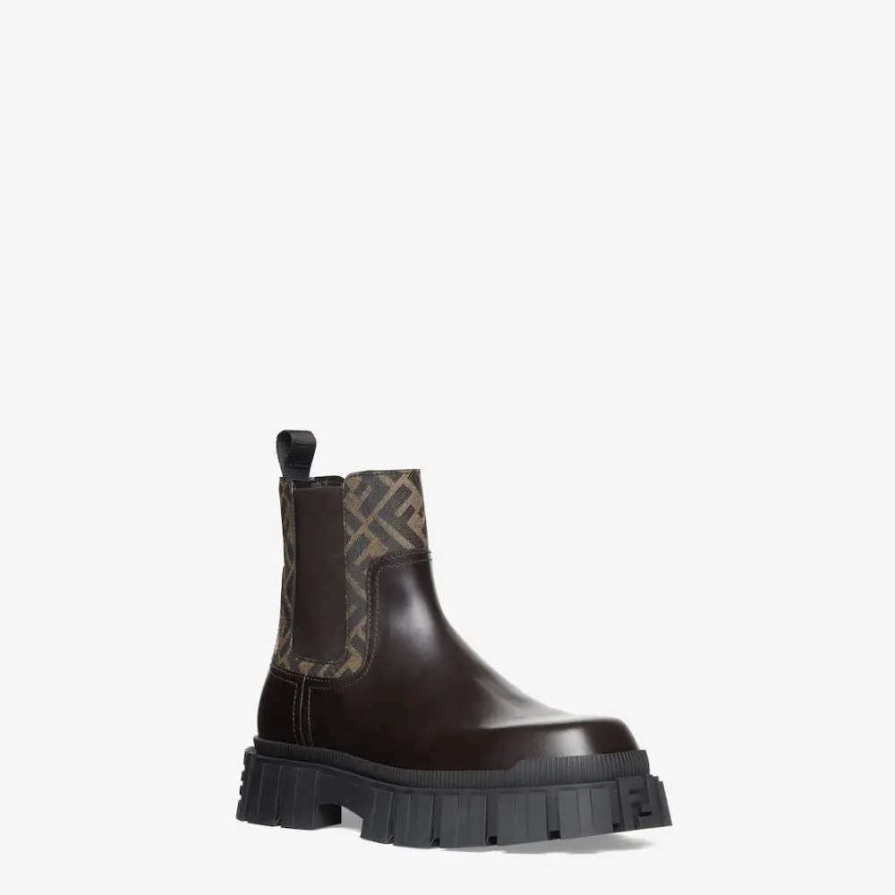 Giày Fendi Chelsea Boots 'Brown' 7U1446AKY8F1IXT - Ảnh 3