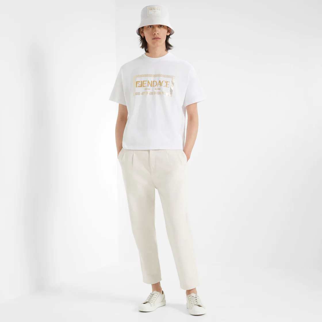 Giày Fendi Domino 'White' 7E1553AK1PF1GQF - Ảnh 2