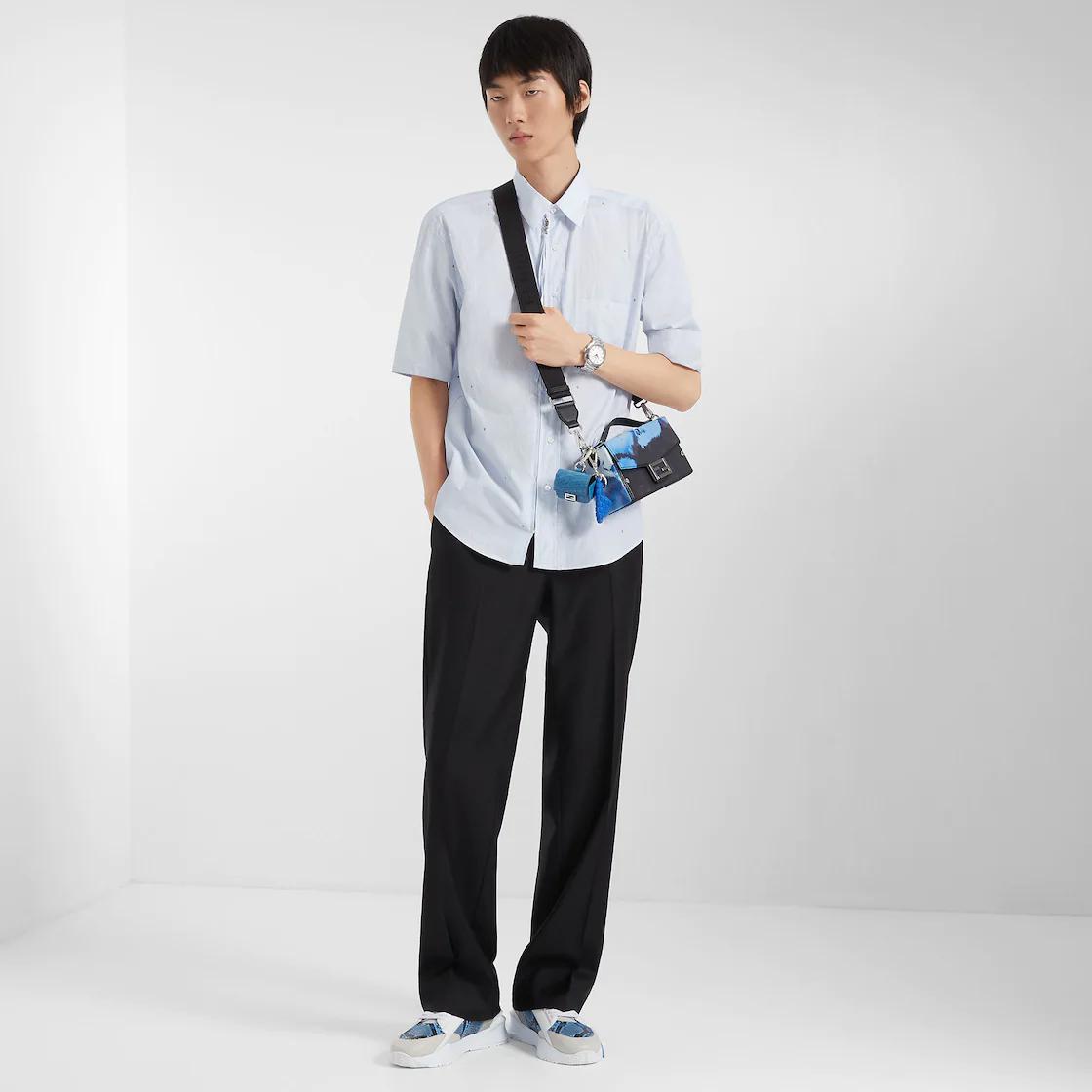 Giày Fendi Flow 'Light Blue' 7E1453AM5FF1JHX - Ảnh 2