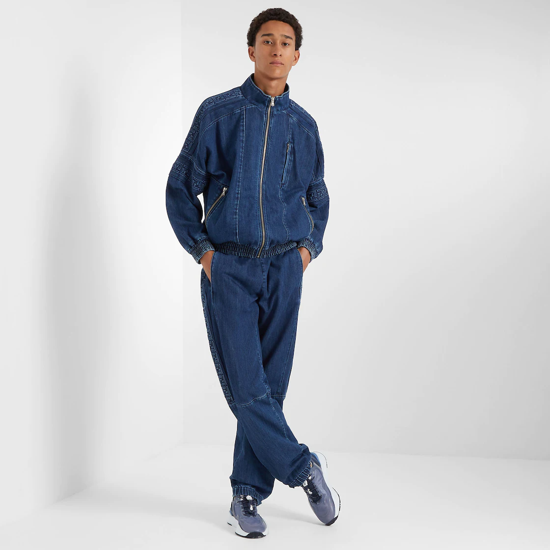 Giày Fendi Flow 'Nylon Blue' 7E1583AM5LF1JI8 - Ảnh 2