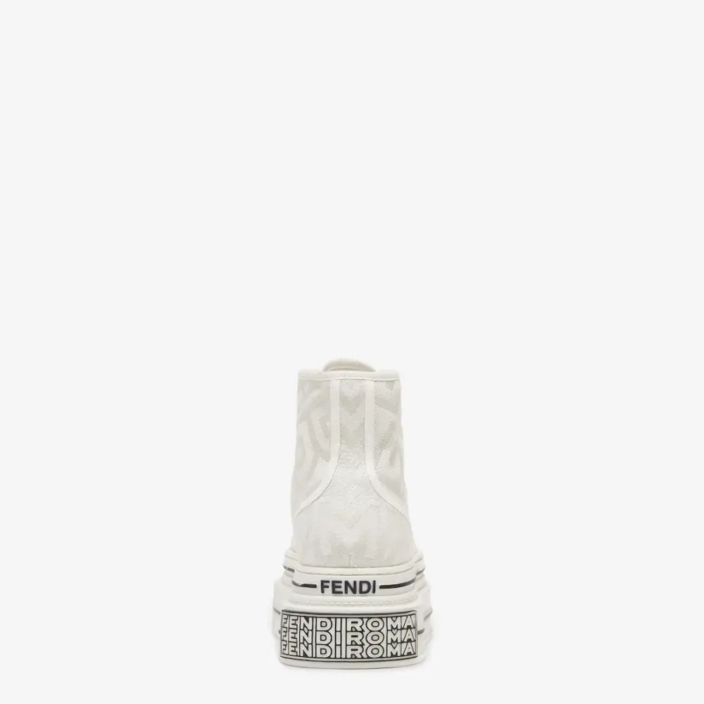 Giày Fendi High-Top Domino By Marc Jacob 'White' 7E1598AMFMF1KM6 - Ảnh 5