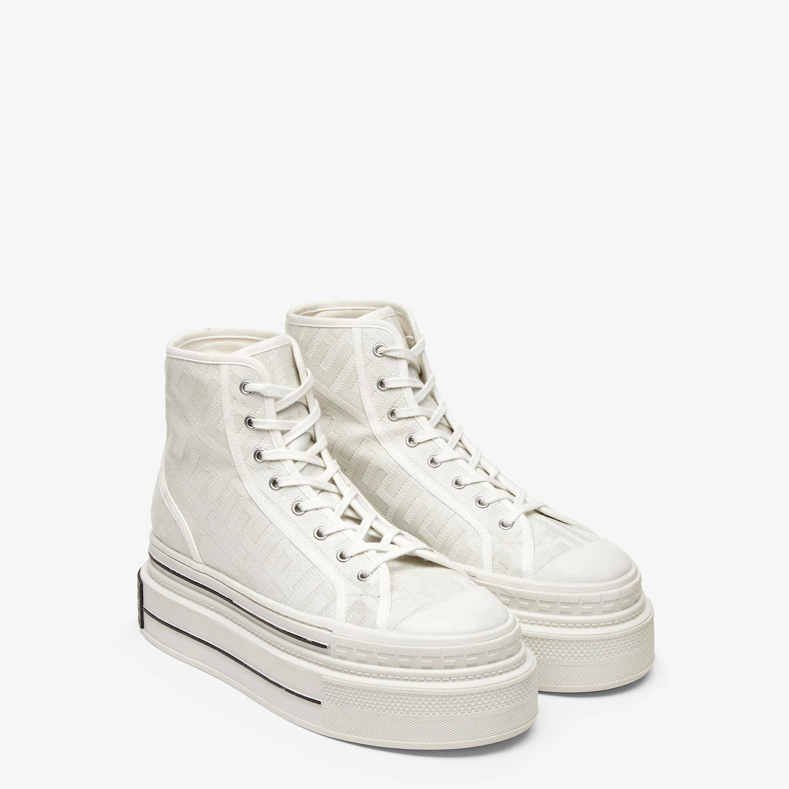 Giày Fendi High-Top Domino By Marc Jacob 'White' 7E1598AMFMF1KM6 - Ảnh 4