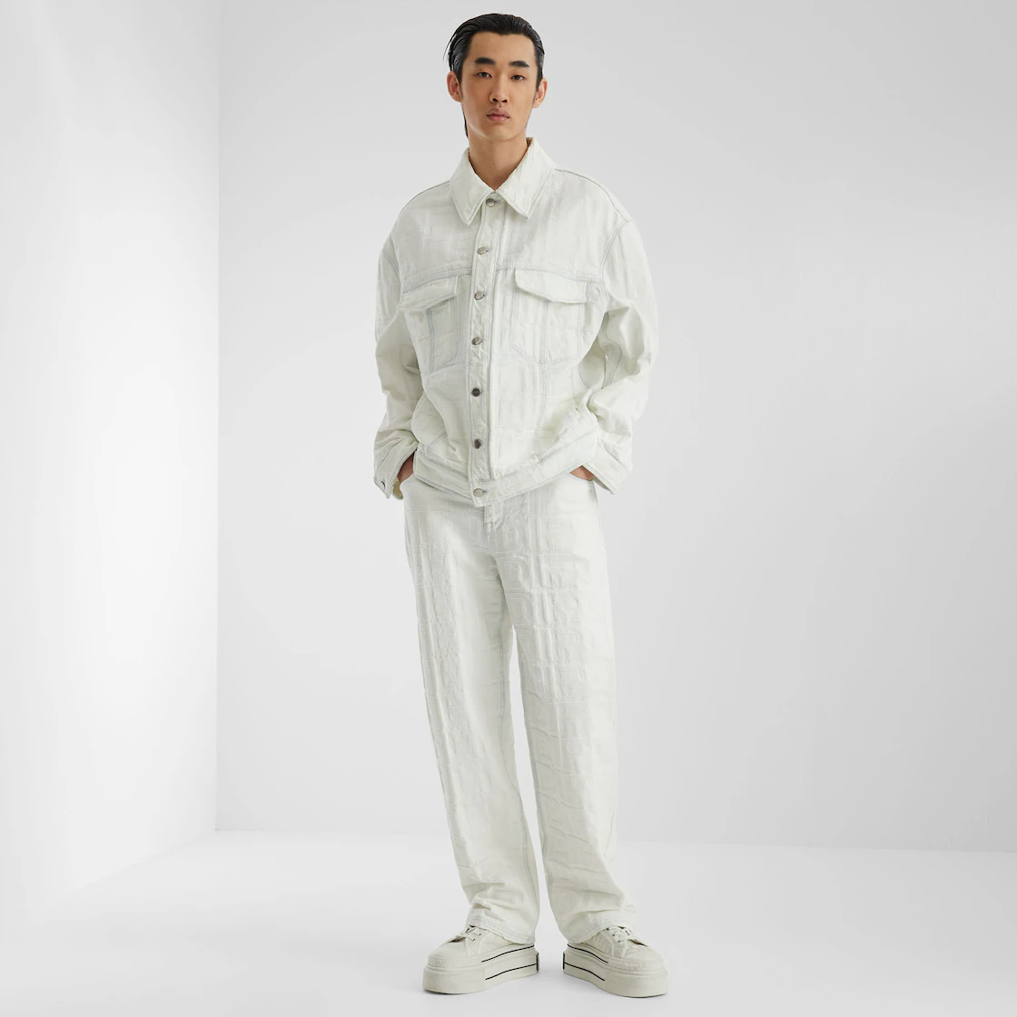 Giày Fendi High-Top Domino By Marc Jacob 'White' 7E1598AMFMF1KM6 - Ảnh 2