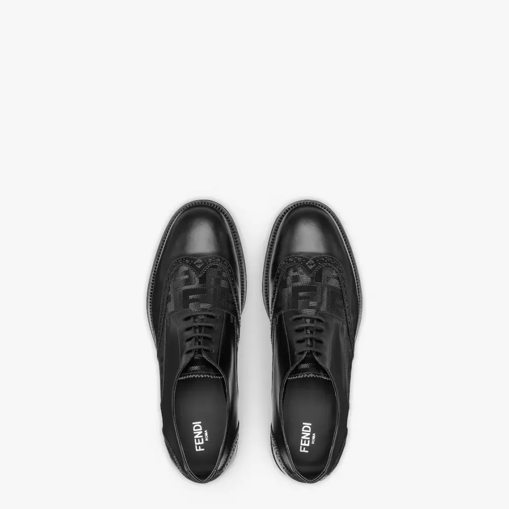 Giày Fendi Lace-Ups Loafers 'Black' 7L1560AK1UF0ABB - Ảnh 3