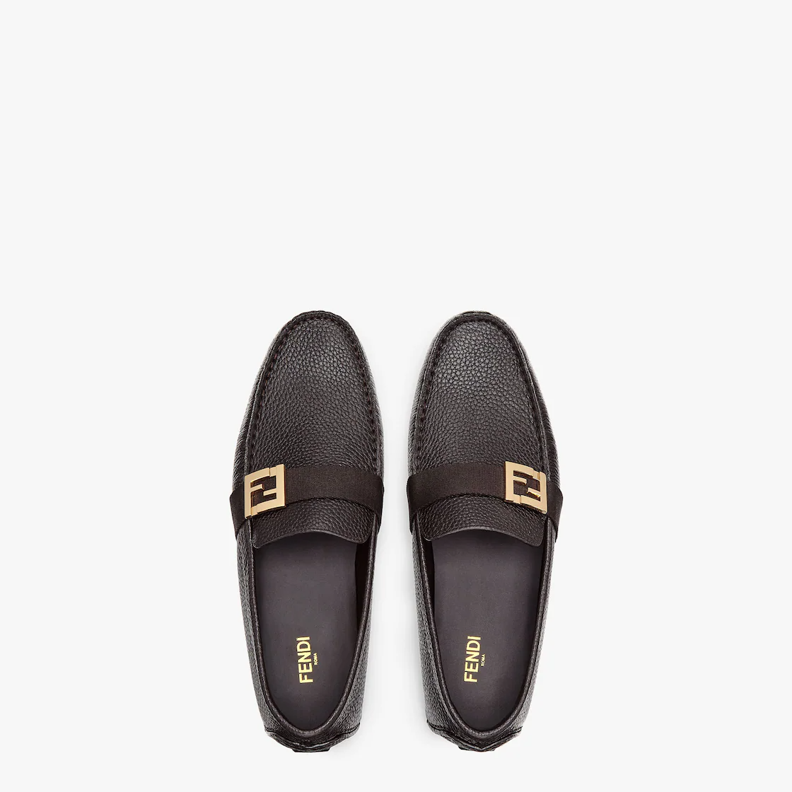 Giày Fendi Leather Driver 'Brown' 7D1295A9S8F1IC0 - Ảnh 4