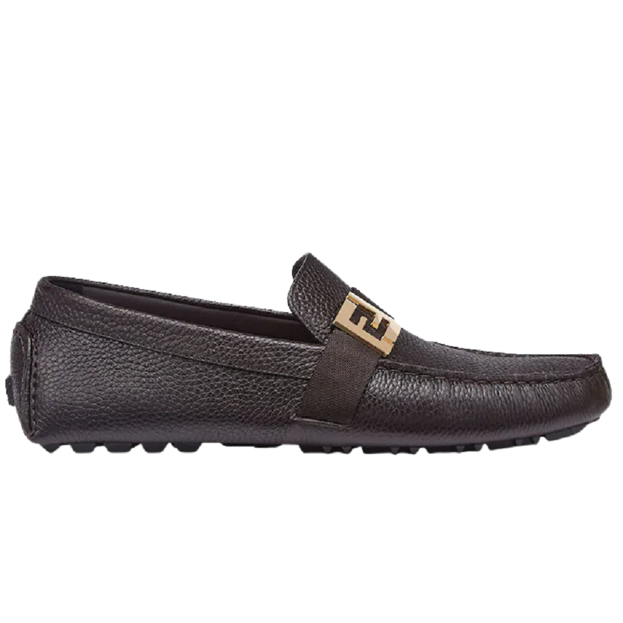 Giày Fendi Leather Driver 'Brown' 7D1295A9S8F1IC0