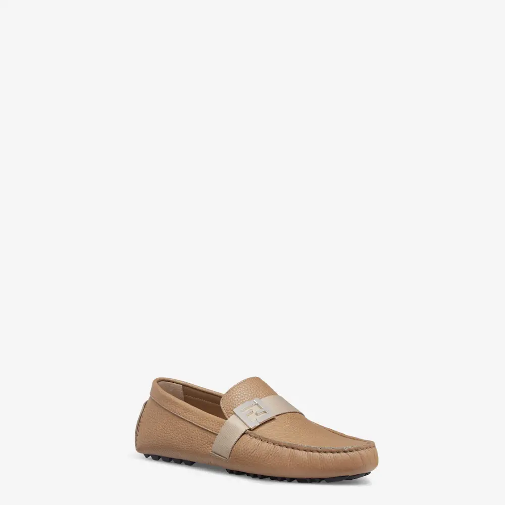 Alternative view of Giày Fendi Leather Driver 'Beige' 7D1295A9S8F0H0L