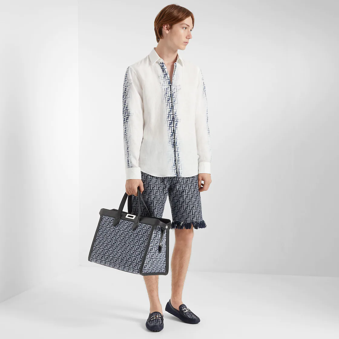 Giày Fendi O’Lock Driving 'Denim' 7D1588AM5DF1JHV - Ảnh 3