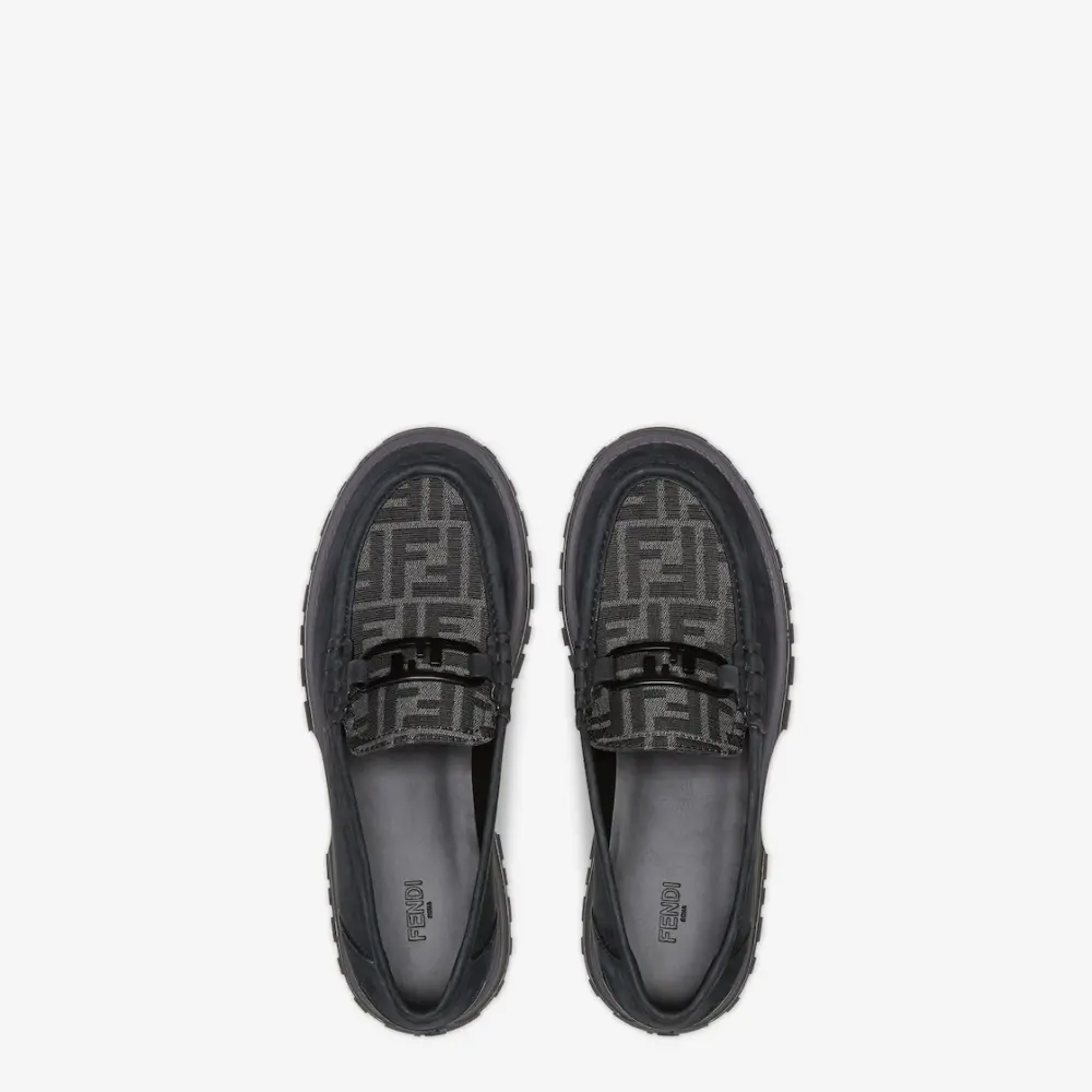Giày Fendi O’Lock Loafers 'Black' 7D1581AADDF0TUY - Ảnh 4