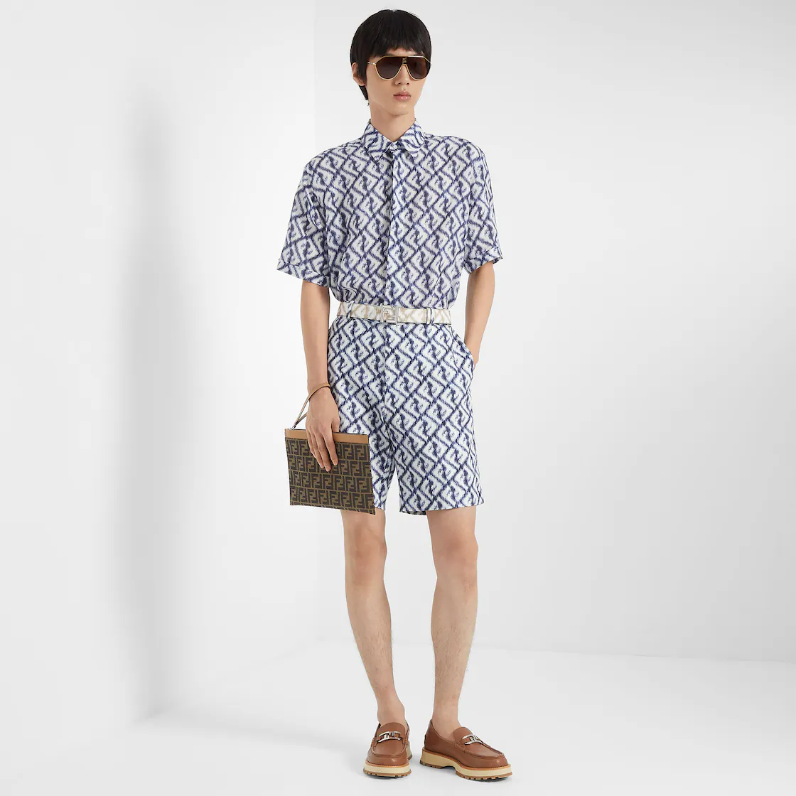 Giày Fendi O’Lock Loafers 'Brown' 7D1579NA7F0RQ0 - Ảnh 2