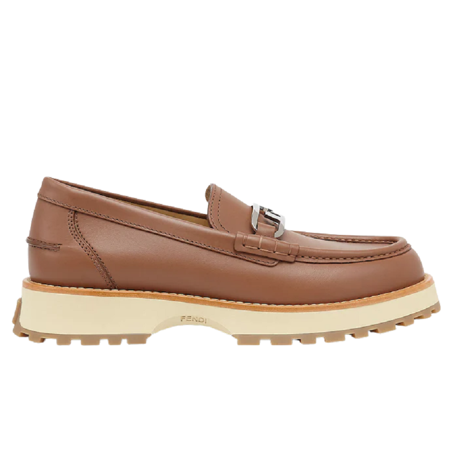 Giày Fendi O’Lock Loafers 'Brown' 7D1579NA7F0RQ0