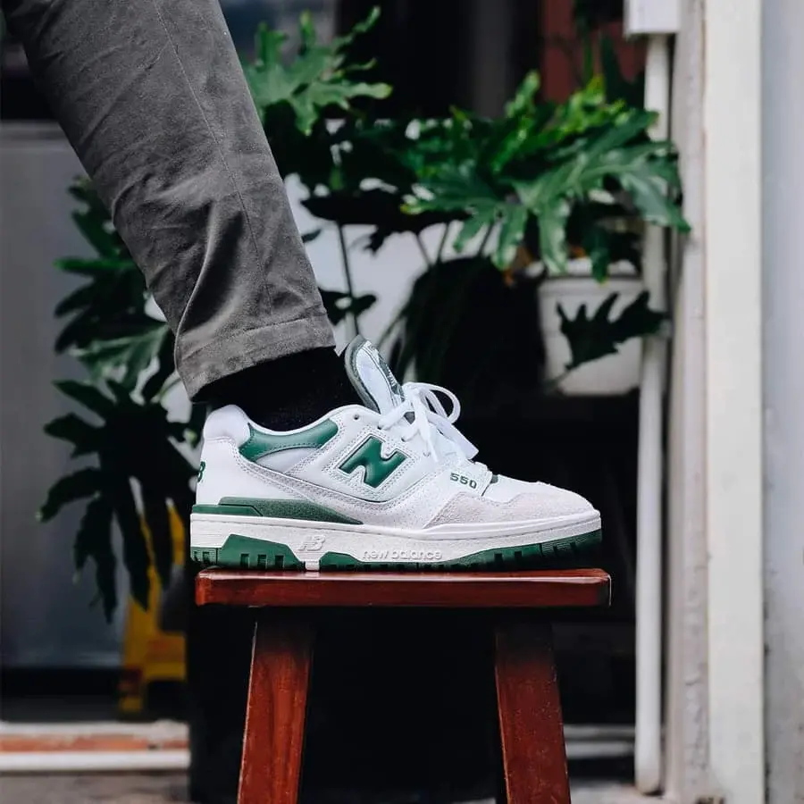 Giày New Balance 550 'White Green' BB550WT1 - Ảnh 7