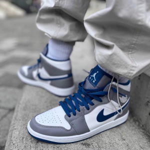 Alternative view of Giày Nike Air Jordan 1 Mid 'True Blue' DQ8426-014