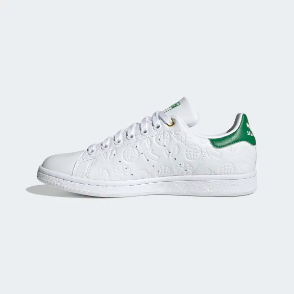 Giày Adidas Stan Smith 'Embossed Graphics White Green' FX5674 - Ảnh 5
