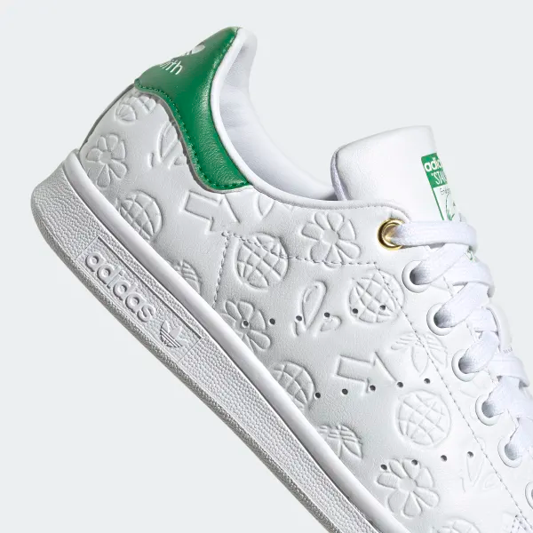 Giày Adidas Stan Smith 'Embossed Graphics White Green' FX5674 - Ảnh 2