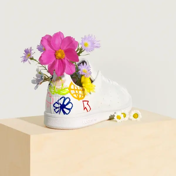 Giày Adidas Wmns Stan Smith 'Doodle White Pink' FX5680 - Ảnh 6
