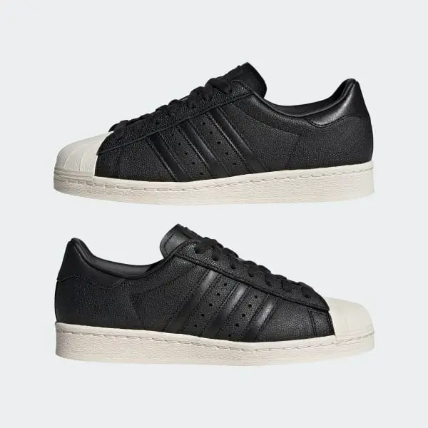 Alternative view of Giày Adidas Superstar 82 Beige Black Leather GX3746