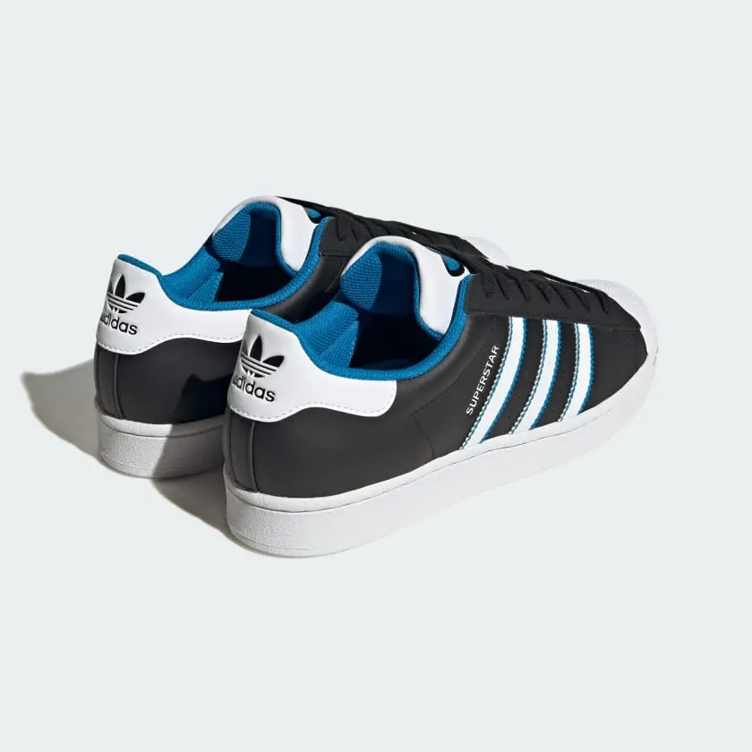 Giày Adidas Superstar 'Black Bright Blue' ID4672 - Ảnh 3