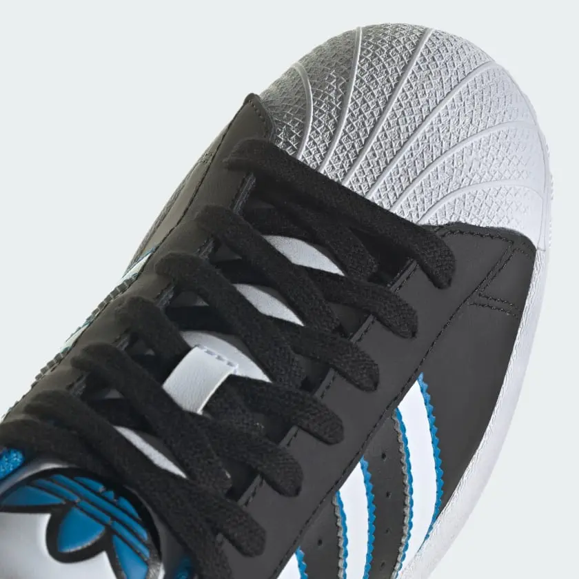 Giày Adidas Superstar 'Black Bright Blue' ID4672 - Ảnh 6