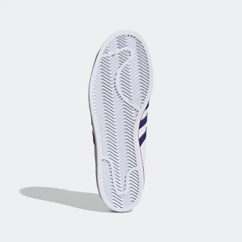 Giày Adidas Superstar J 'White Collegiate Purple Scarlet' FV3666 - Ảnh 3