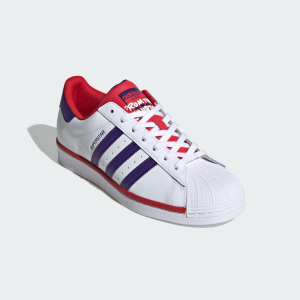 Alternative view of Giày Adidas Superstar J 'White Collegiate Purple Scarlet' FV3666