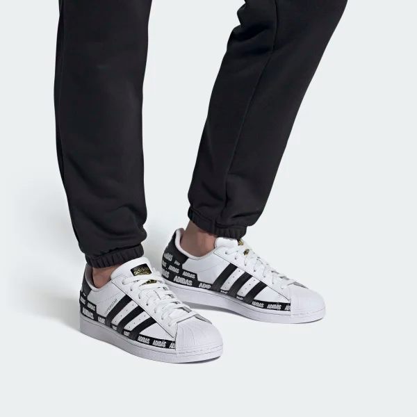 Giày Adidas Superstar J 'Wordmark Heel Stripe - Cloud White' FX5871 - Ảnh 7