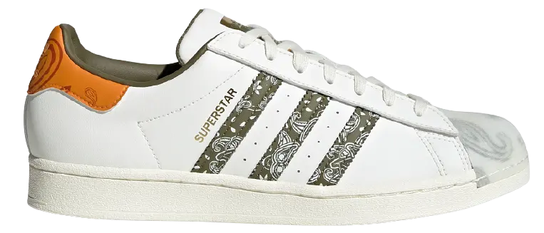 Giày Adidas Superstar 'Green Orange' GX3656