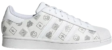 Giày Adidas Superstar White Logo Print GX8413