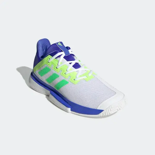 Alternative view of Giày Adidas Solematch Bounce Tokyo 'Neon Blue White' GY7644