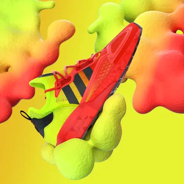 Giày Adidas ZX 2K Boost 'Solar Yellow Red' FW0482 - Ảnh 3