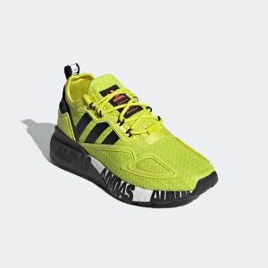 Alternative view of Giày Adidas ZX 2K Boost J 'Bold Logo Graphic Acid Yellow' FY2638
