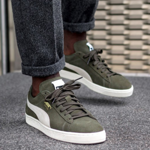 Alternative view of Giày Puma Suede Classic 'Olive' 365347-14