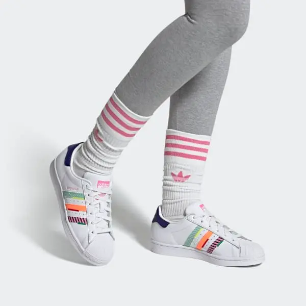 Giày Adidas Originals Superstar 'White Pink' GW9783 - Ảnh 4