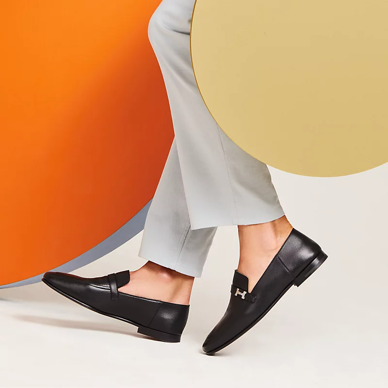 Giày Hermes Guido Loafer 'Black' H231992ZA02400 - Ảnh 2