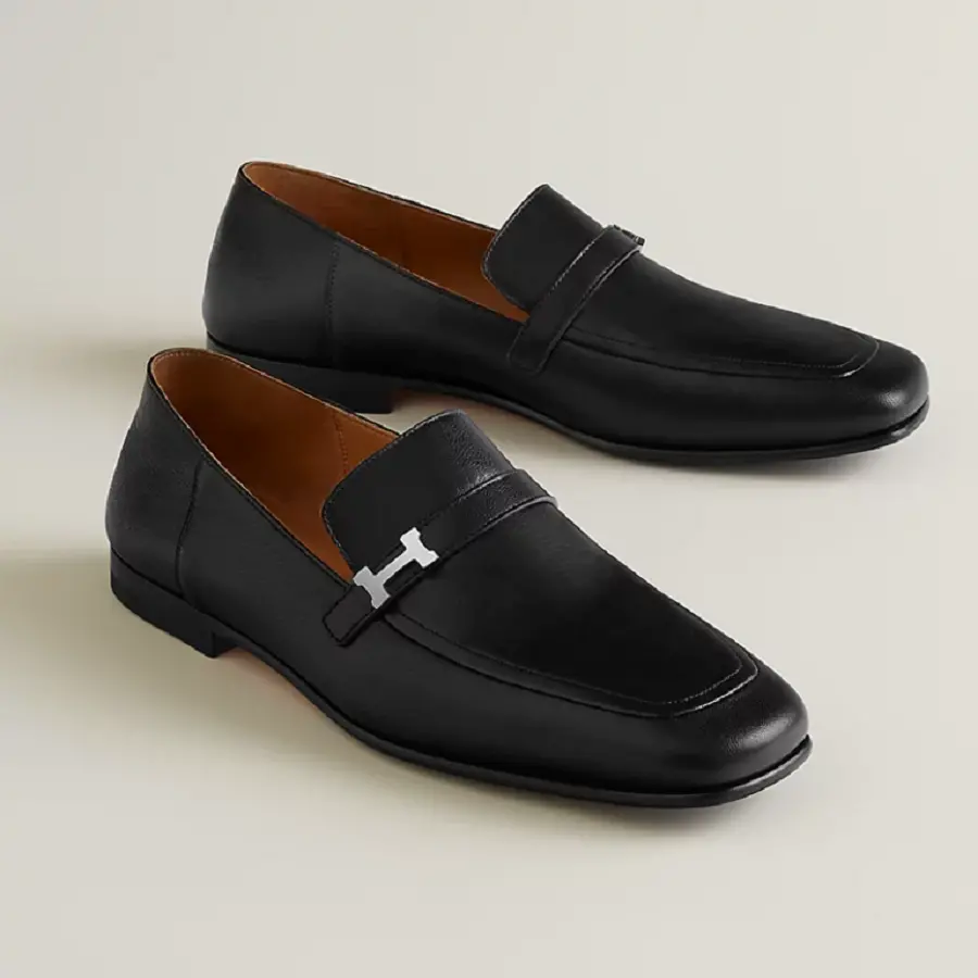 Giày Hermes Loafer Giovanni ‘Black’ H231992ZA-02400 - Ảnh 5