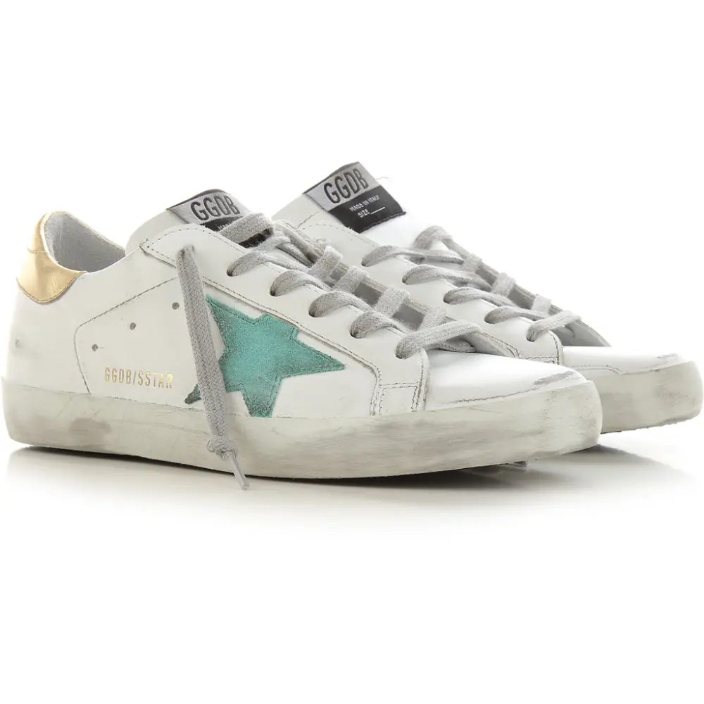Alternative view of Giày Golden Goose Superstar 'Green and Gold' GWF00101-F000212-10243