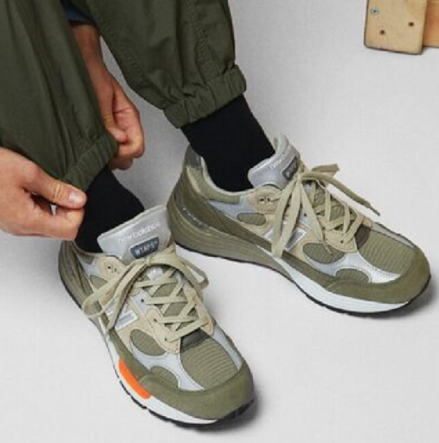Giày New Balance WTAPS x 992 Made In USA ‘Olive Drab’ M992WT - Ảnh 3