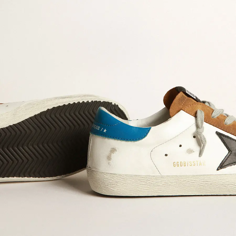Giày Golden Goose Two-tone Superstar Copper Suede 8050235379916 - Ảnh 3