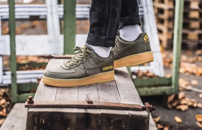 Giày Nike Gore-Tex x Air Force 1 Low 'Medium Olive' CK2630-200 - Ảnh 5