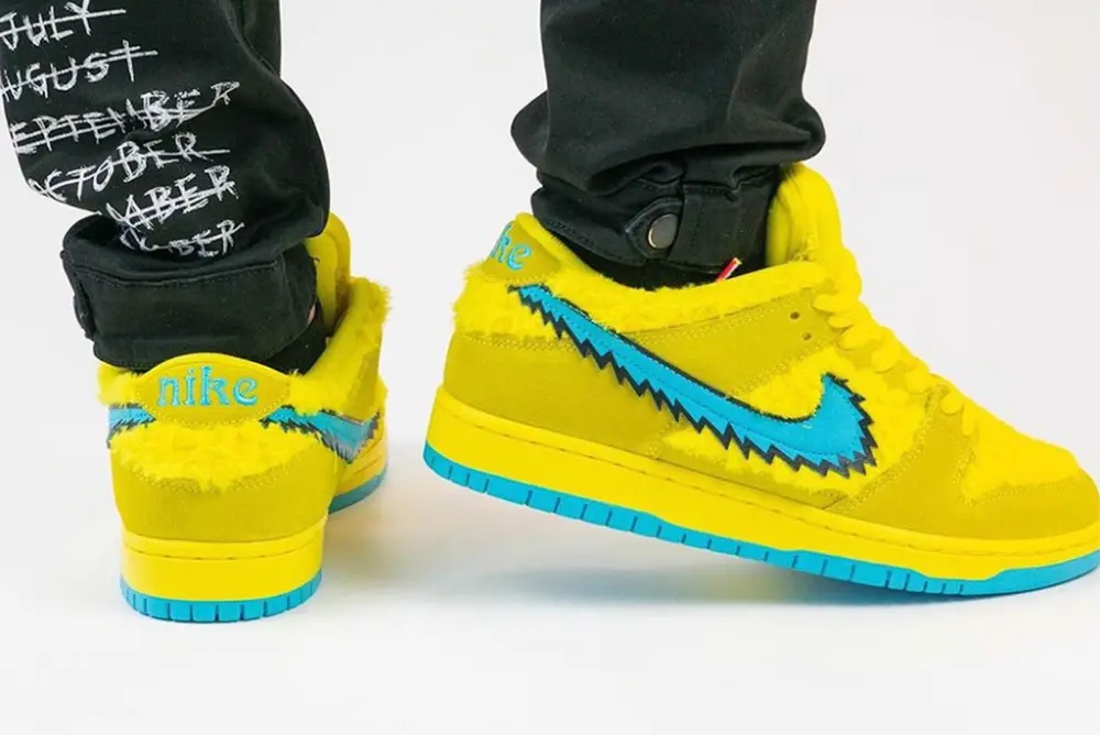 Giày Nike Grateful Dead x Dunk Low SB 'Yellow Bear' CJ5378-700 - Ảnh 4