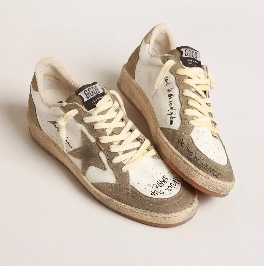 Alternative view of Giày Golden Goose Ball Star 'Gray Suede' GMF00117-F004078-81572
