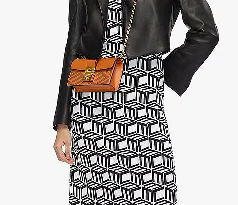 Túi MCM Gretl Crossbody in Cubic Logo Leather MWRCSWO03CO001 - Ảnh 5