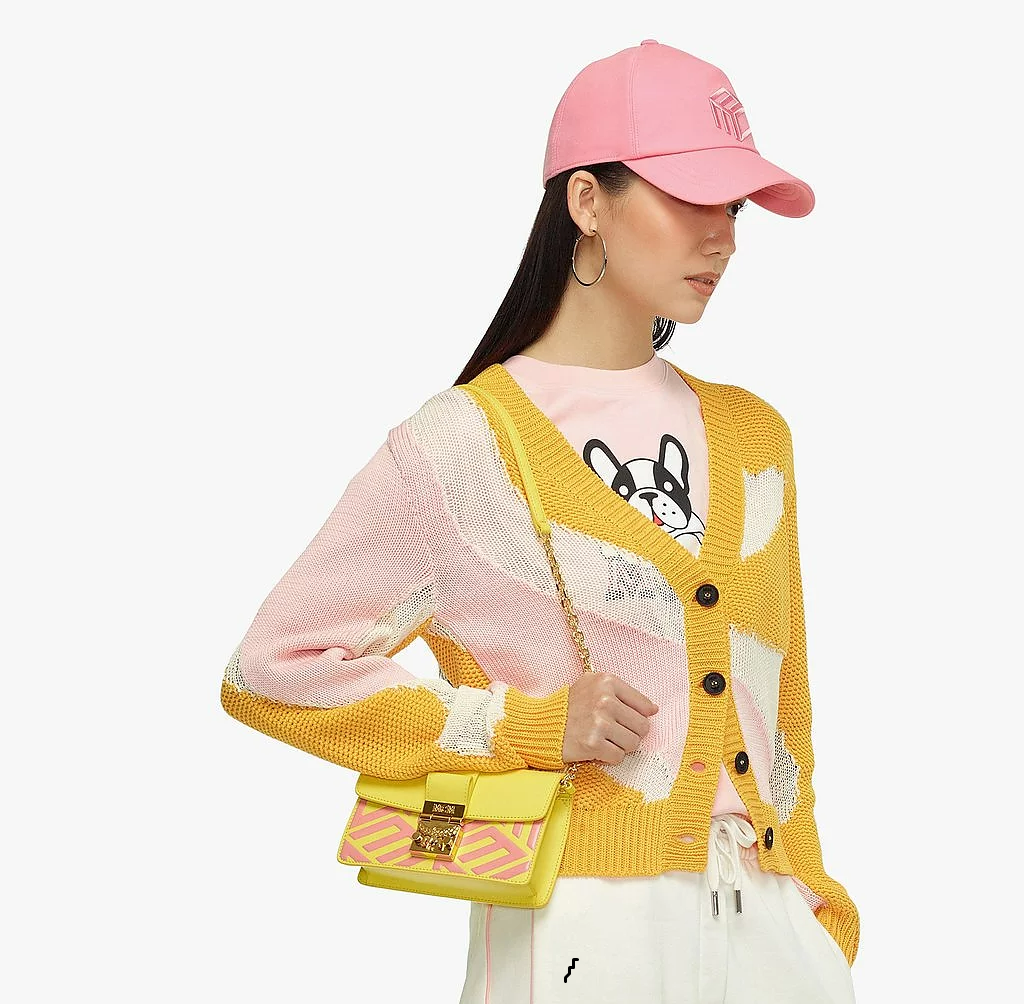 Túi MCM Gretl Crossbody in Cubic Logo Leather MWRCSWO03Y3001 - Ảnh 5