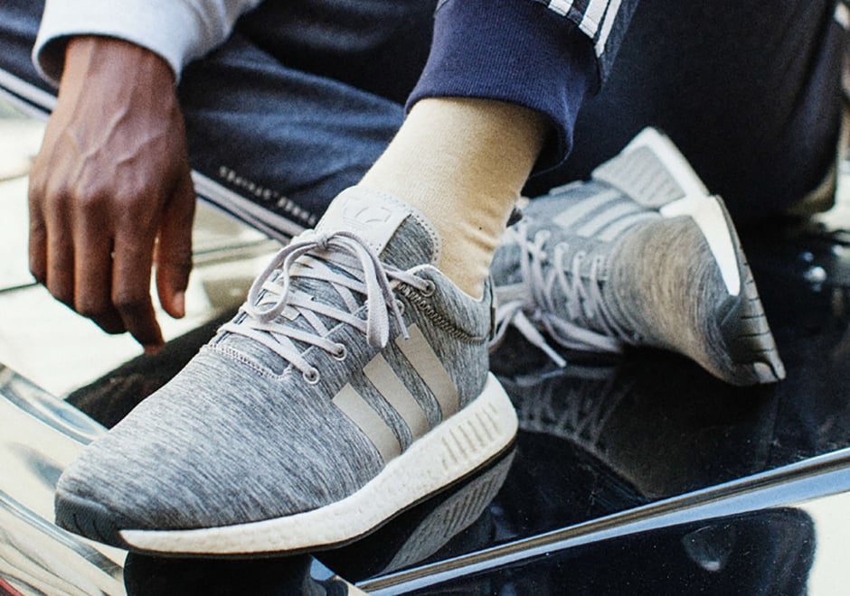 Giày Sneakersnstuff x adidas NMD_R2 "Grey Melange" BY2790 - Ảnh 5
