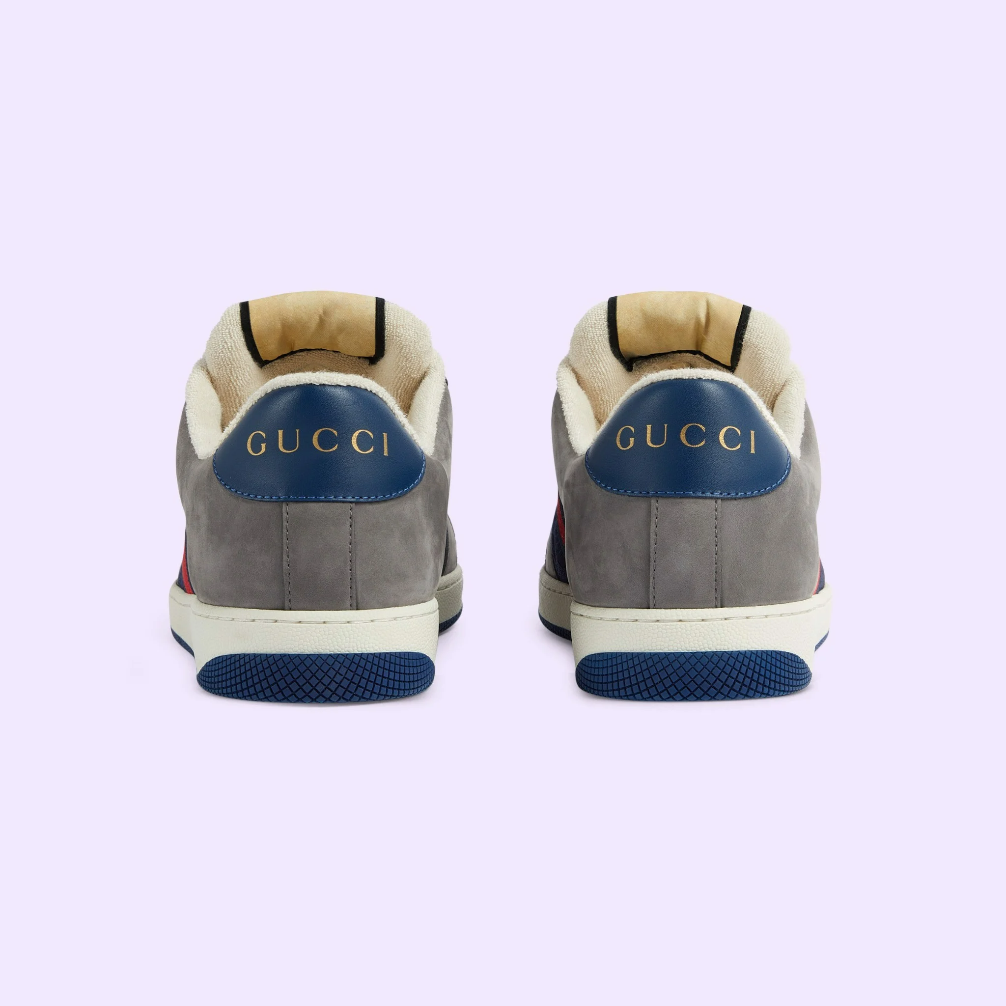 Giày Gucci GG Screener Sneaker 'Grey Suede' 576223-FAA3T-4551 - Ảnh 5